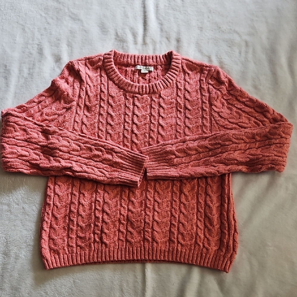 American Eagle Outfitters Pink Crew Neck Sweater